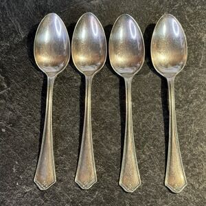 1916 Oneida CHATAUQUA‎ 5 7/8" Silverplate Teaspoons 4 Piece